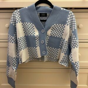 Cropped plaid sweater from Cider